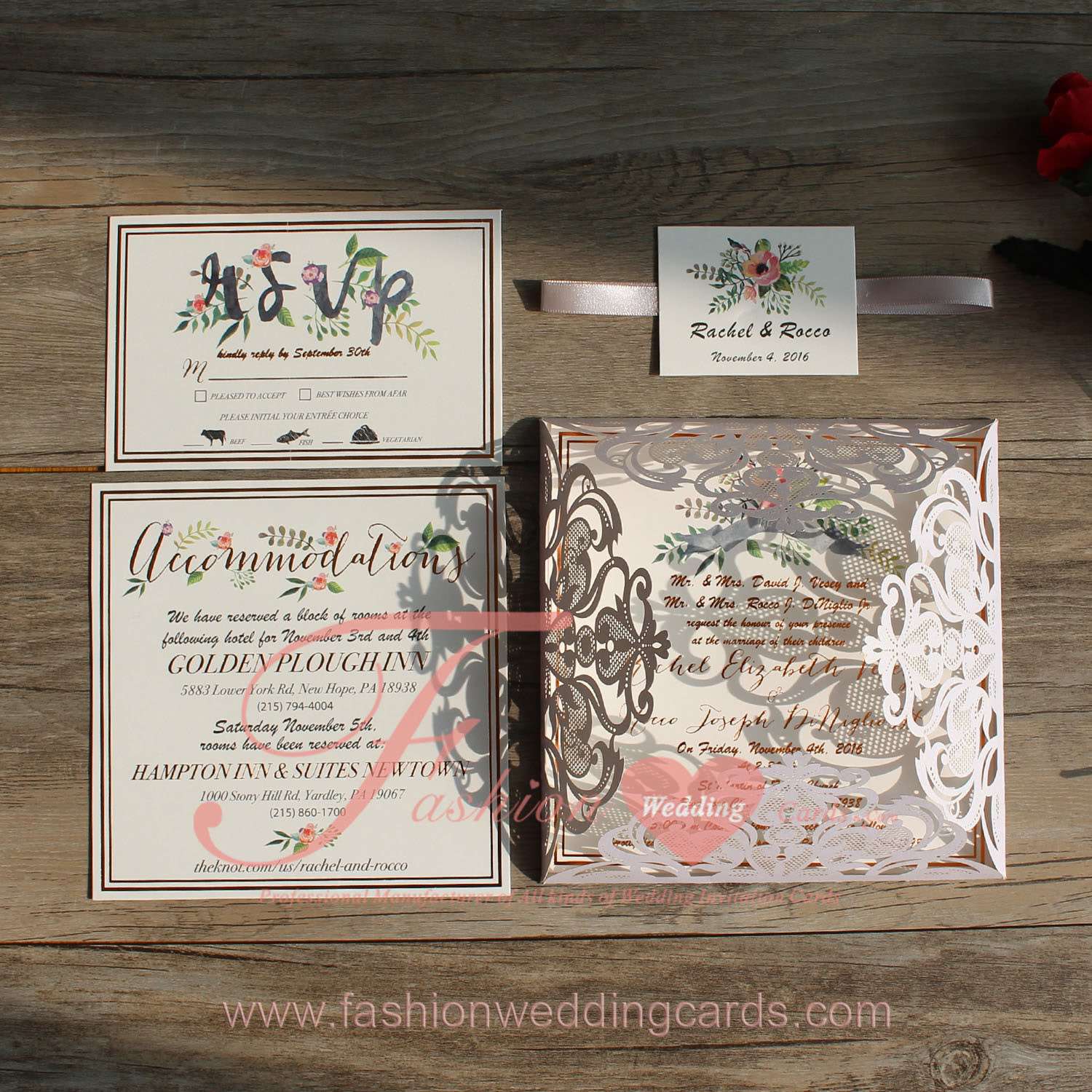 Wedding Stationery Laser Cut Invitation Card Design Online